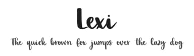 Lexi by Jamijames — Script Handwritten Font — thumbnail 1
