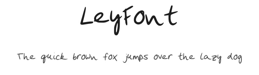 LeyFont by Ley Lm — Script Handwritten Font
