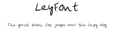 LeyFont by Ley Lm — Script Handwritten Font — thumbnail 1