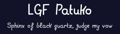 LGF Patuko by Manuel Lage — Script Handwritten Font — thumbnail 2