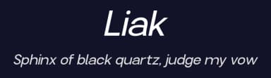 Liak by TypeClassHeroes — Sans Serif Font — thumbnail 2