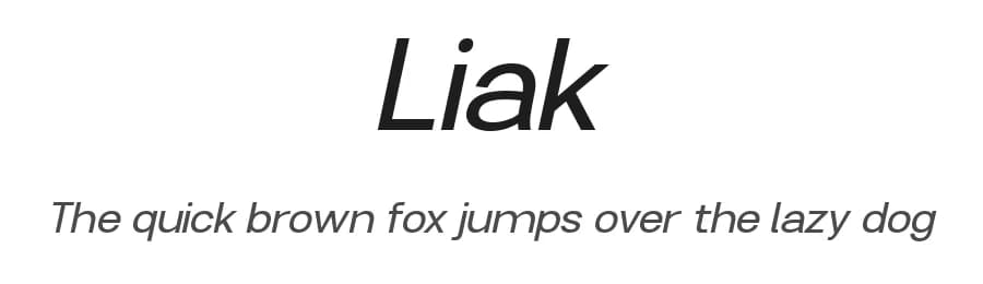 Liak by TypeClassHeroes — Sans Serif Font