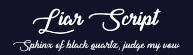 Liar Script by Misti's Fonts — Script Handwritten Font — thumbnail 2