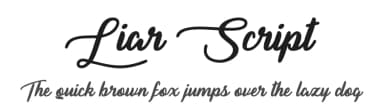 Liar Script by Misti's Fonts — Script Handwritten Font — thumbnail 1
