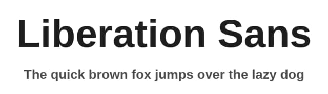 Liberation Sans by Red Hat — Sans Serif Font