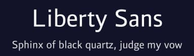 Liberty Sans by letterpunch — Sans Serif Font — thumbnail 2
