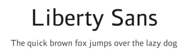 Liberty Sans by letterpunch — Sans Serif Font — thumbnail 1
