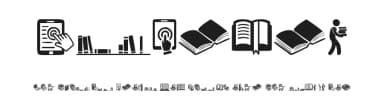 Library by Woodcutter — Dingbats Font — thumbnail 1