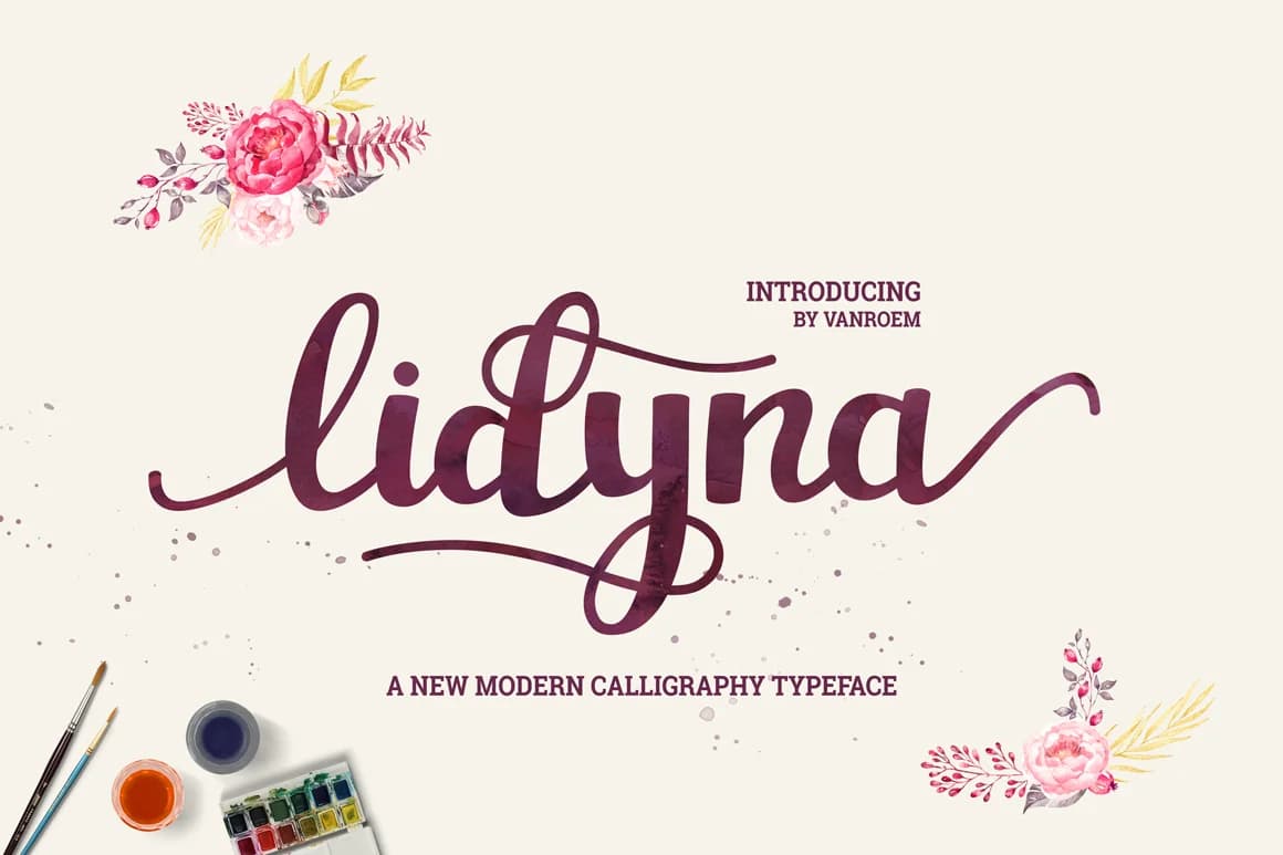 Lidyna Font by VanRoem — Script Handwritten Font