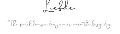 Liefde by Bearytype — Script Handwritten Font — thumbnail 1