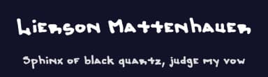 Lierson Mattenhauer by Lierson Mattenhauer — Script Handwritten Font — thumbnail 2