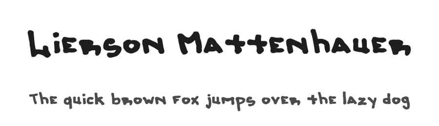 Lierson Mattenhauer by Lierson Mattenhauer — Script Handwritten Font