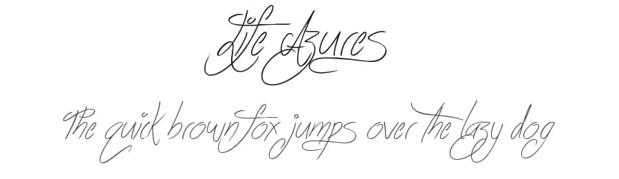 Life Azures by JSH creates — Script Handwritten Font