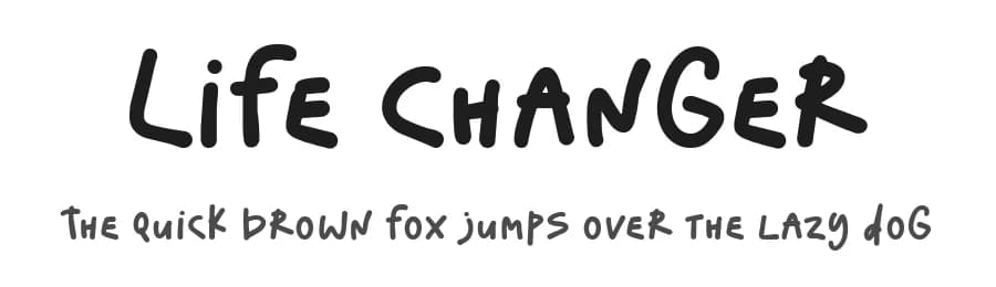 Life Changer by olivetype — Script Handwritten Font — preview 1