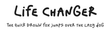 Life Changer by olivetype — Script Handwritten Font — thumbnail 1