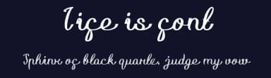 Life is font by weknow — Script Handwritten Font — thumbnail 2