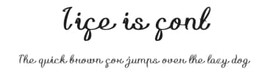 Life is font by weknow — Script Handwritten Font — thumbnail 1