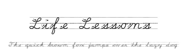 Life Lessons by Tioem — Script Handwritten Font