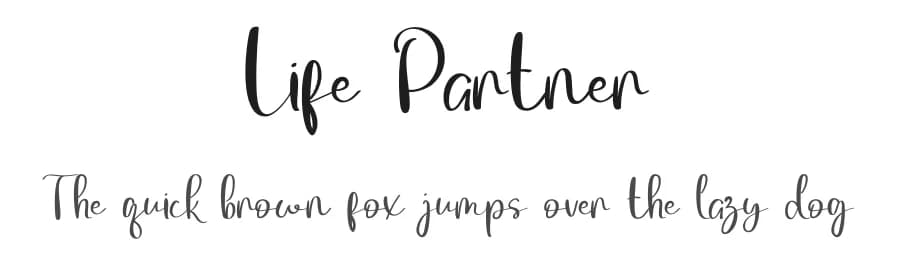 Life Partner by Inermedia Studio — Script Handwritten Font