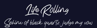 Life Rolling by Typefactoryco — Script Handwritten Font — thumbnail 2