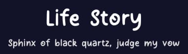 Life Story by epiclinez — Script Handwritten Font — thumbnail 2
