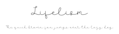 Lifelism by JunCreative — Script Handwritten Font — thumbnail 1