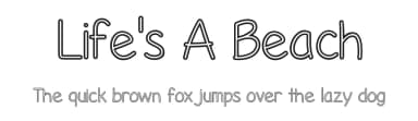 Life's A Beach by Vanessa Bays — Script Handwritten Font — thumbnail 1