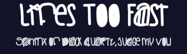 Lifes Too Fast by Des Gomez — Script Handwritten Font — thumbnail 2