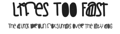 Lifes Too Fast by Des Gomez — Script Handwritten Font — thumbnail 1