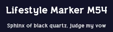 Lifestyle Marker M54 by justme54s — Sans Serif Font — thumbnail 2