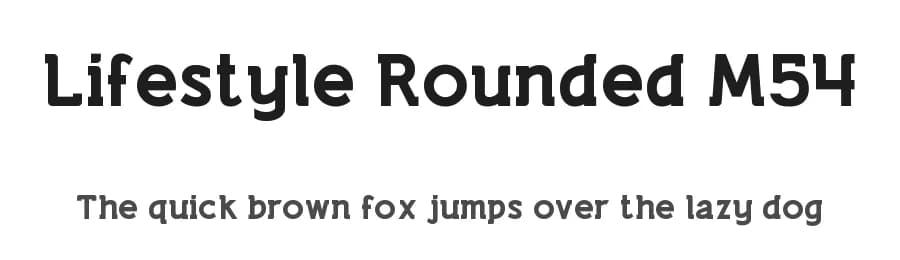 Lifestyle Rounded M54 by justme54s — Sans Serif Font — preview 1