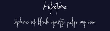 Lifetime by ladyluck — Script Handwritten Font — thumbnail 2