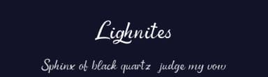 Lighnites by ReyreyBlue — Script Handwritten Font — thumbnail 2
