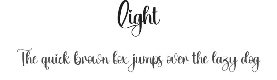 Light by Scratchones — Script Handwritten Font