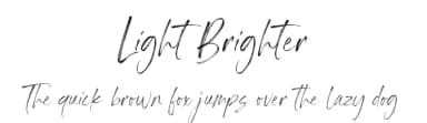 Light Brighter by Sronstudio — Script Handwritten Font — thumbnail 1