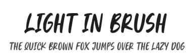 Light In Brush by Sronstudio — Script Handwritten Font — thumbnail 1