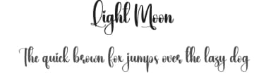 Light Moon by Scratchones — Script Handwritten Font — thumbnail 1