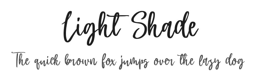 Light Shade by DM Letter Studio - Dimas Prasetyo — Script Handwritten Font
