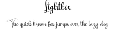 Lightbox by Scratchones — Script Handwritten Font — thumbnail 1