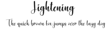 Lightening by Scratchones — Script Handwritten Font — thumbnail 1