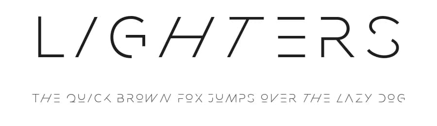 Lighters by Saridezra — Sans Serif Font