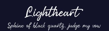 Lightheart by Ahargun C Design — Script Handwritten Font — thumbnail 2