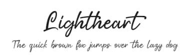 Lightheart by Ahargun C Design — Script Handwritten Font — thumbnail 1