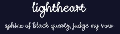 Lightheart by The Branded Quotes — Script Handwritten Font — thumbnail 2