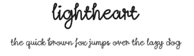 Lightheart by The Branded Quotes — Script Handwritten Font — thumbnail 1