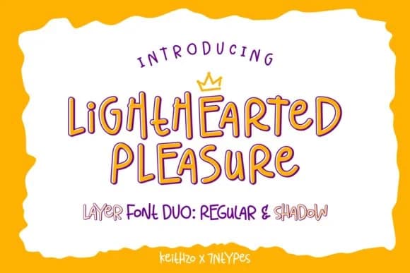 Lighthearted Pleasure Font by Keithzo (7NTypes) — Script Handwritten Font