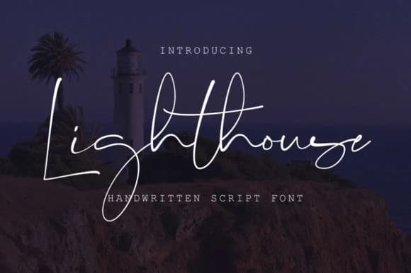 Lighthouse Script Font by Digital Hustler — Script Handwritten Font
