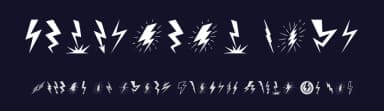 Lightning Bolt by Woodcutter — Dingbats Font — thumbnail 2
