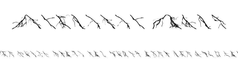 Lightning Bolts by Foopy — Dingbats Font