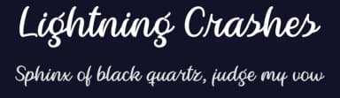 Lightning Crashes by Misti's Fonts — Script Handwritten Font — thumbnail 2